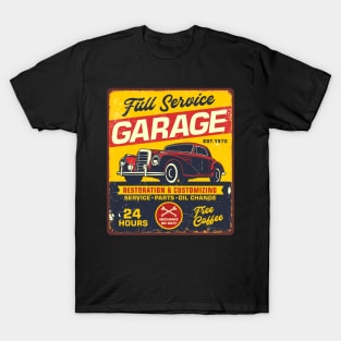 Retro Vintage Automotive Tin Sign T-Shirt